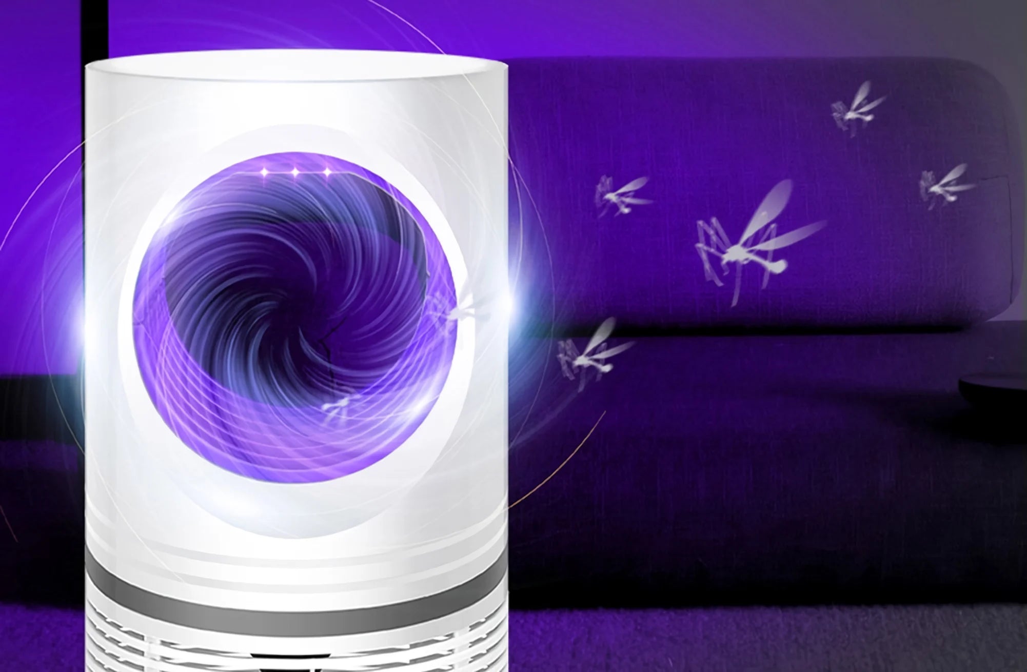 Lampara LED NightShield®  Atrapa Insectos + Envió Gratis 🔥